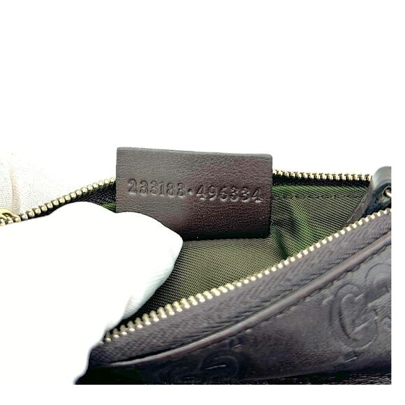 🔴 Gucci Key Pouch Cles - Chocolate Guccissima Leather - Picture 7 of 7